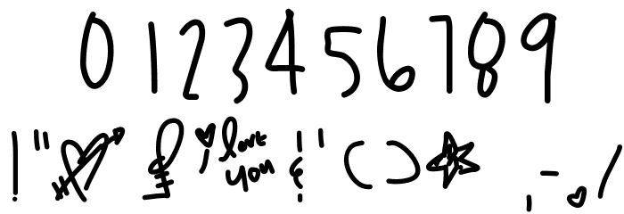 YouAmazeMe Font OTHER CHARS