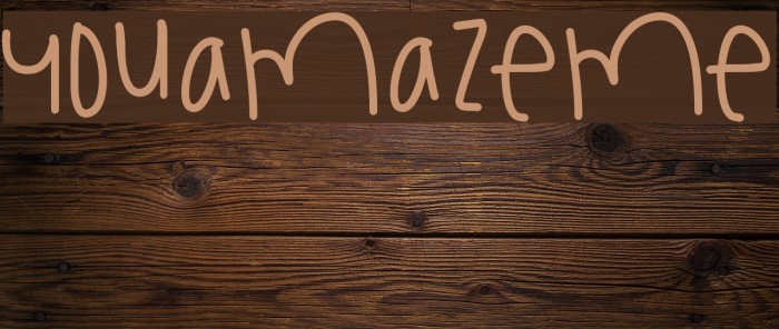 YouAmazeMe Font examples