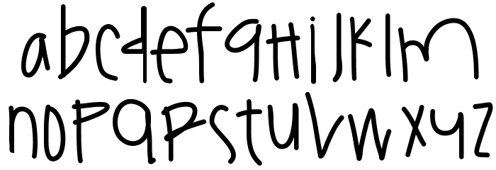 YouAmazeMe Font LOWERCASE