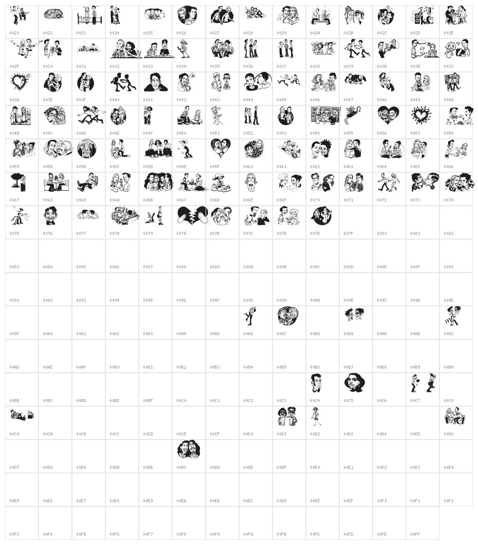 YouAndMe Character Map