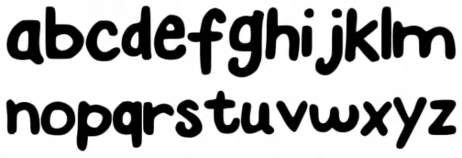 YouAreJustMyType 字体 小写