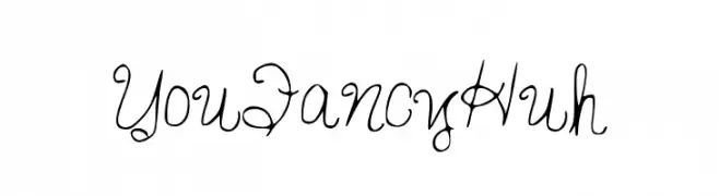 YouFancyHuh  Frei Schriftart Herunterladen