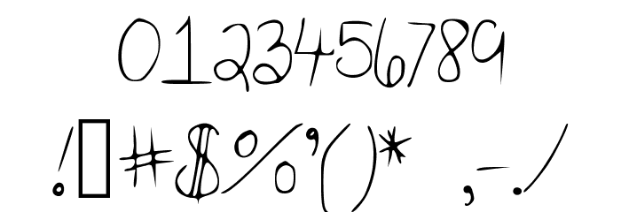 YouFancyHuh Font OTHER CHARS