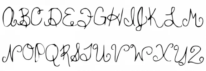 YouFancyHuh 字体 大写