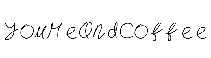 YouMeAndCoffee  免费字体下载
