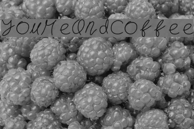 YouMeAndCoffee Font examples