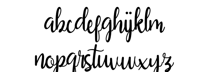 YouMe Font LOWERCASE