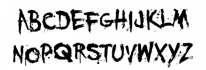 YouMurdererBB Font LOWERCASE