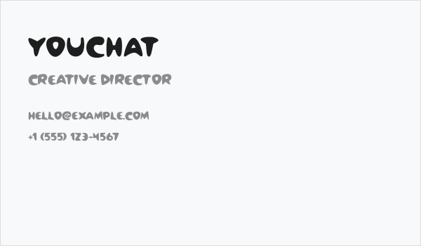Youchat Business Card