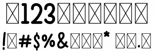 Youjelly Font OTHER CHARS