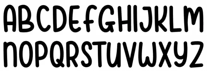 Youjelly Font UPPERCASE