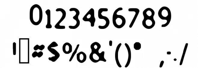 Youm Font Alte caractere