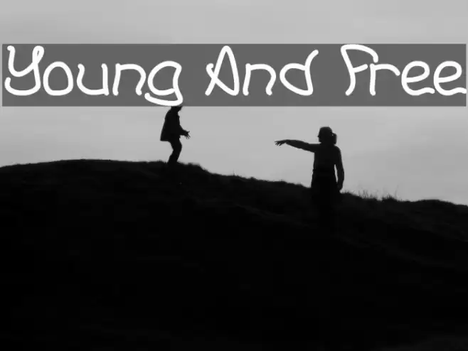 Young And Free Font examples