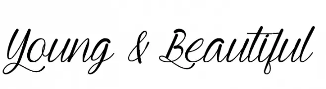 Young & Beautiful  Fuentes Gratis Descargar