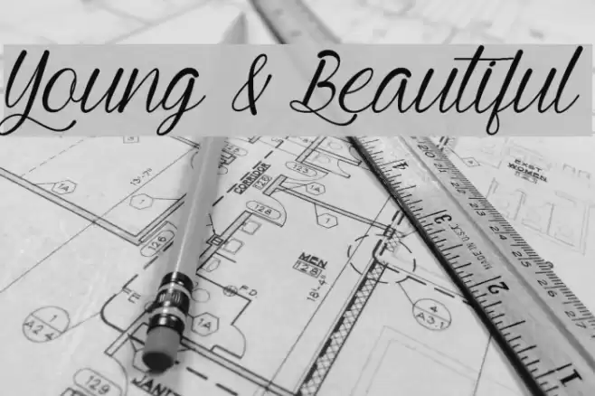 Young & Beautiful Font examples