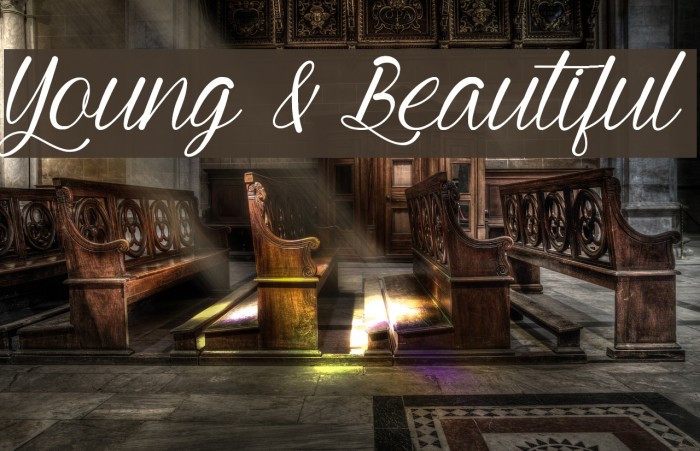 Young & Beautiful Example 3