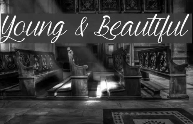 Young & Beautiful Font examples