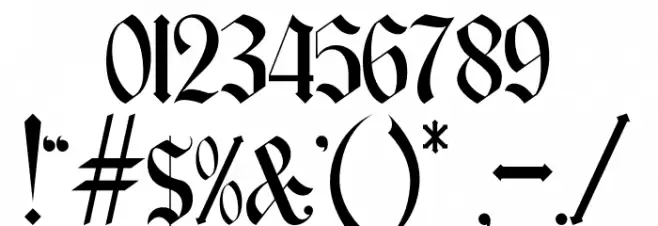 Young Best Font OTHER CHARS