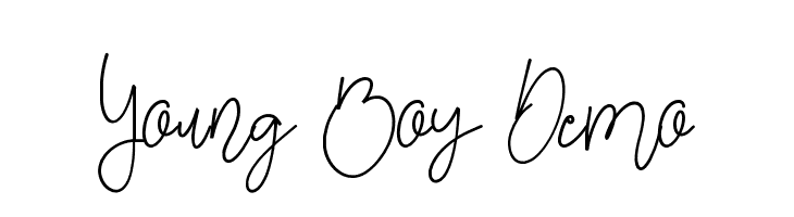 Young Boy Demo  font caratteri gratis