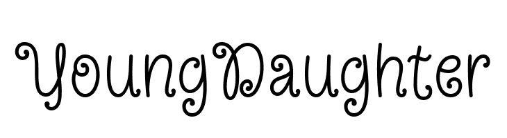 Young Daughter  Free Fonts Download