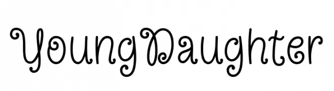 Young Daughter  font caratteri gratis