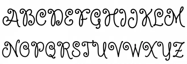 Young Daughter Schriftart Groß