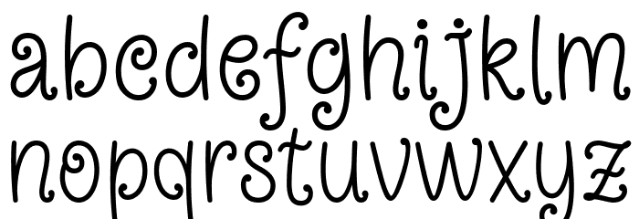 Young Daughter Font LOWERCASE