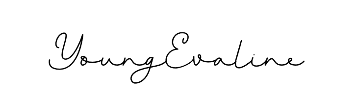 Young Evaline  नि: शुल्क फ़ॉन्ट्स डाउनलोड