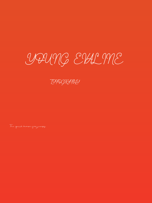 Young Evaline Poster