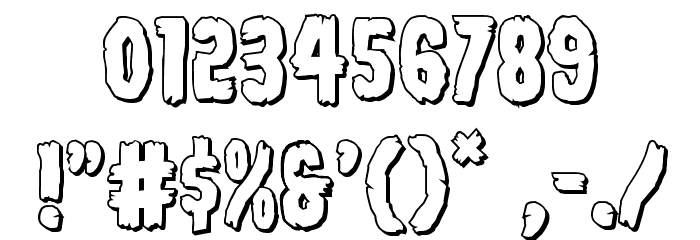 Young Frankenstein 3D Regular Font OTHER CHARS