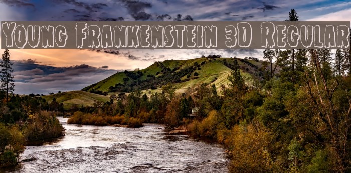 Young Frankenstein 3D Regular Font examples