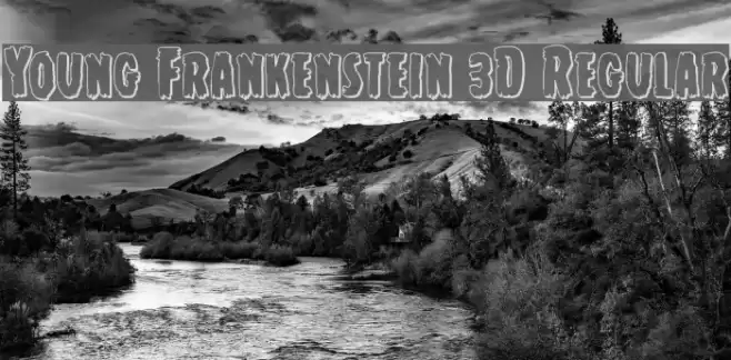 Young Frankenstein 3D Regular Font examples