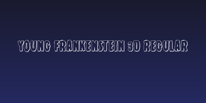 Young Frankenstein 3D Regular Social Header