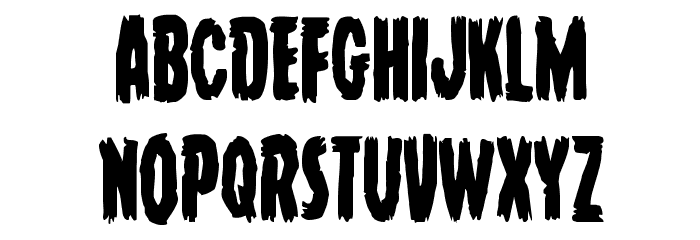 Young Frankenstein Condensed Font LOWERCASE