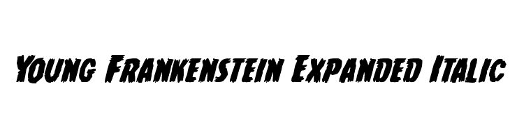 Young Frankenstein Expanded Italic Font