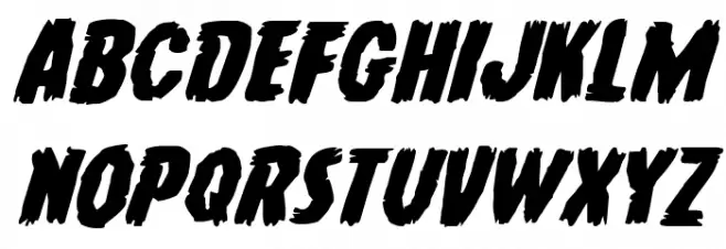 Young Frankenstein Expanded Italic Шрифта ВЕРХНИЙ