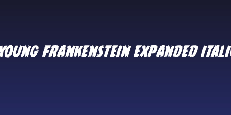 Young Frankenstein Expanded Italic Social Header
