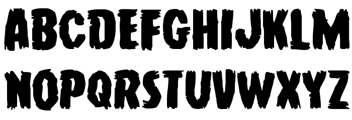 Young Frankenstein Expanded Font LOWERCASE