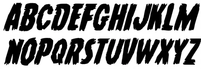 Young Frankenstein Italic Fonte MAIÚSCULAS