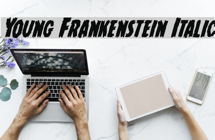 Young Frankenstein Italic Font examples