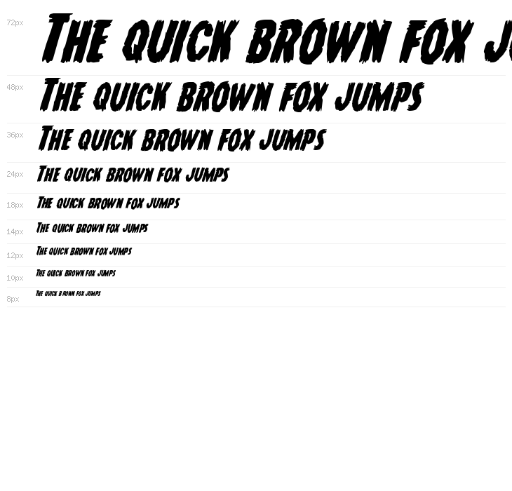 Young Frankenstein Italic Waterfall