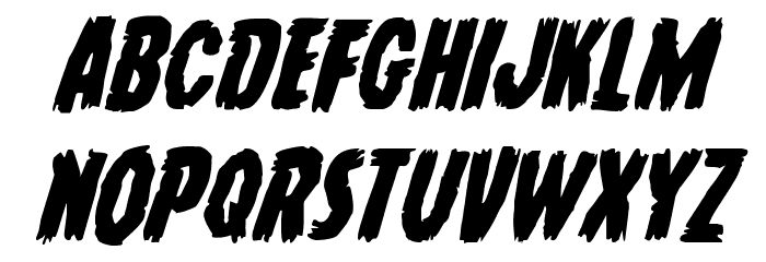 Young Frankenstein Italic Font LOWERCASE