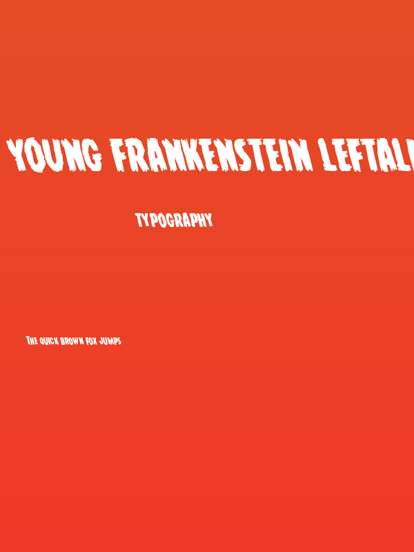 Young Frankenstein Leftalic Poster