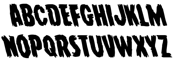 Young Frankenstein Leftalic Font LOWERCASE