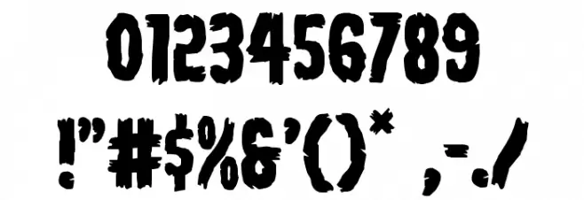 Young Frankenstein Regular Font OTHER CHARS