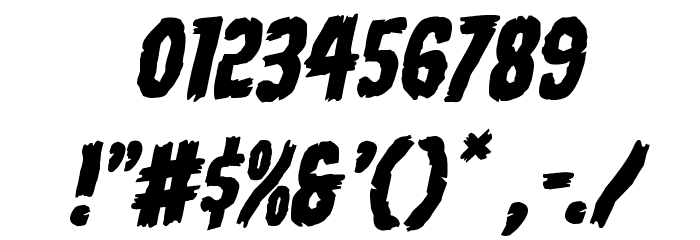 Young Frankenstein Rotalic Font OTHER CHARS
