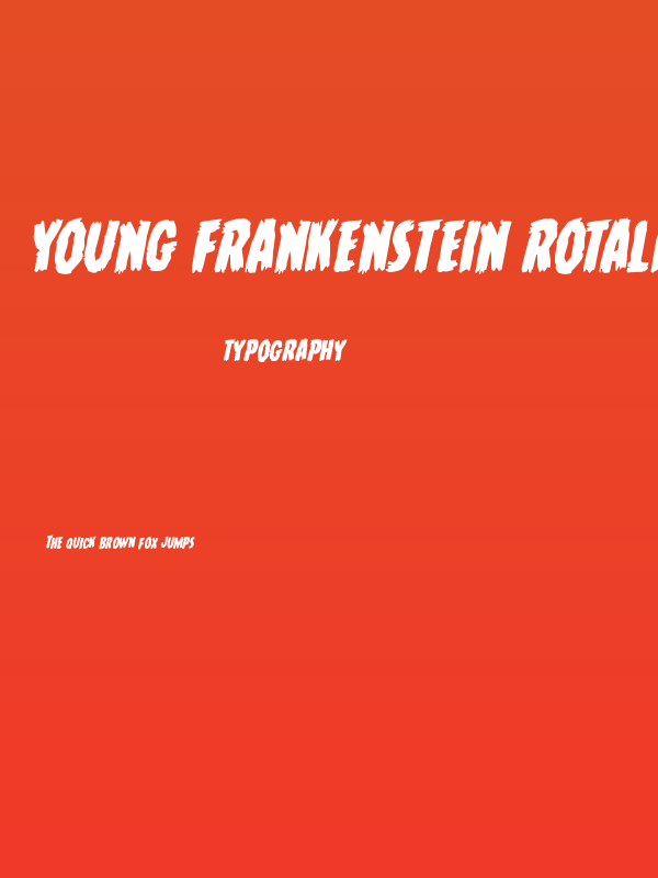 Young Frankenstein Rotalic Poster