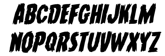 Young Frankenstein Rotalic Font LOWERCASE