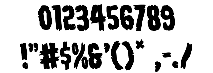 Young Frankenstein Rotated Font OTHER CHARS