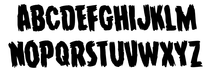 Young Frankenstein Rotated Font LOWERCASE